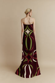 Vestido Adele Constelaciones Marrón