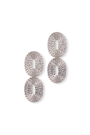 Double Solomonic Thread Silver Earrings