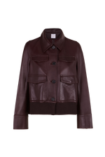Cargar imagen en el visor de la Galería, Chaqueta Piel Kylis Burgundy
