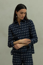 Camisa Diane Ovalos Blue