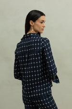 Load image into Gallery viewer, Camisa Diane Ovalos Blue
