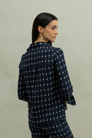 Camisa Diane Ovalos Blue