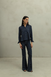 Camisa Diane Ovalos Blue