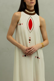 Vestido Kom - Ovalos Beige