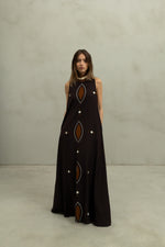 Load image into Gallery viewer, Vestido Kom - Ovalos Choco
