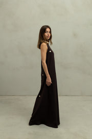 Vestido Kom - Ovalos Choco