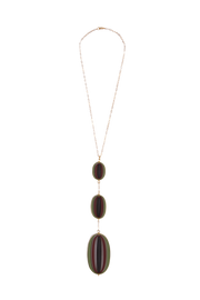 Colgante Oval Constelaciones Verde