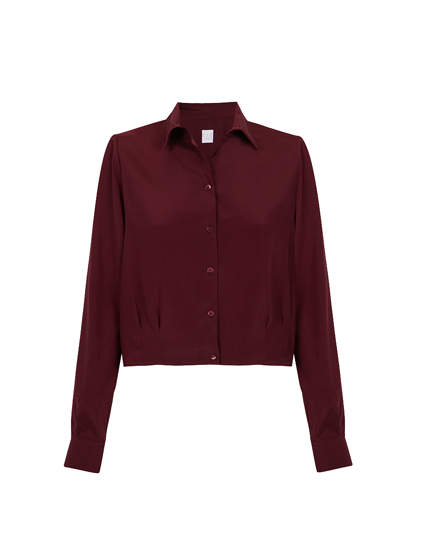 Camisa Nicola Burdeos Napa