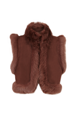 Load image into Gallery viewer, Chaleco Eve Ante Marrón
