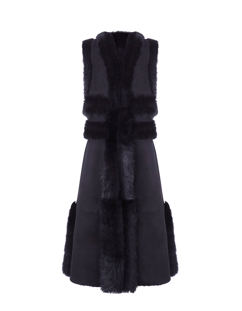 Chaleco Maxi Eve Negro