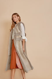 Eve Maxi Vest Beige