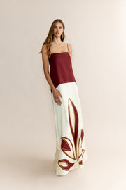 Bianca Dress Tribute Leaves