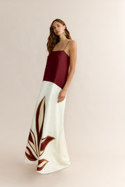 Bianca Dress Tribute Leaves