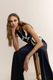 Pantalón Hipper Palazzo Azul