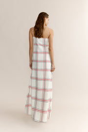 Vestido Bianca Cuadros Blanco