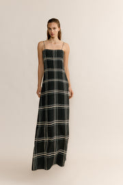 Vestido Bianca Cuadros Negro