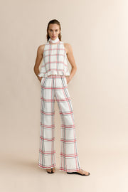 Willy Pants Cuadros White