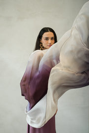 Chal Chiffon Malibu Morado -Blanco