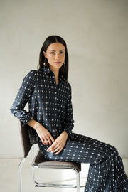 Camisa Diane Ovalos Blue