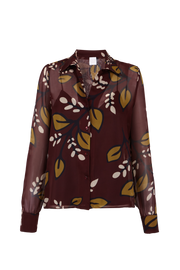 Camisa Diane Nocturno Burdeos Chiffon