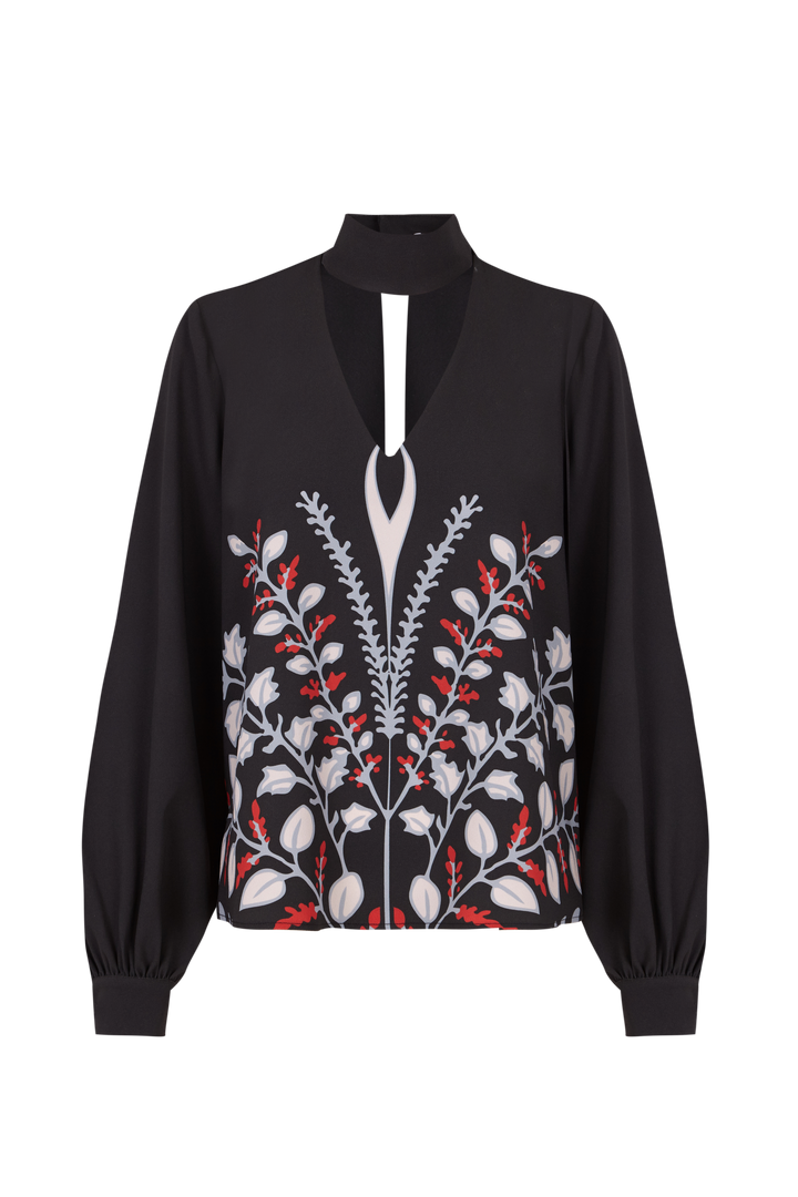 Francesca Blouse Bouquet Black
