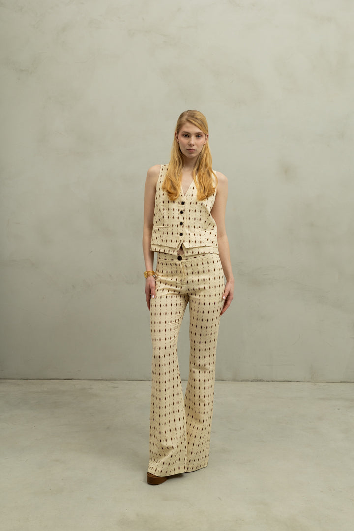 Pantalon Frankie - Ovalos Beige