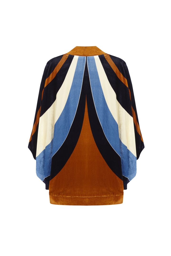 Kimono Velvet Tramablue