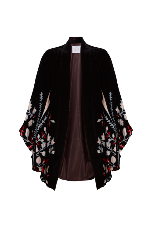 Black Velvet Night Kimono