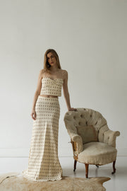 Falda Diandra Ovalos Beige