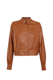 Camisa Nicola  Cognac Napa