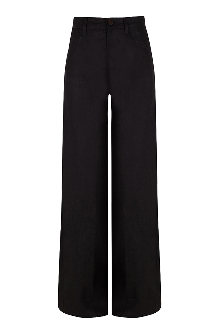 Pantalón Argos Lino Negro