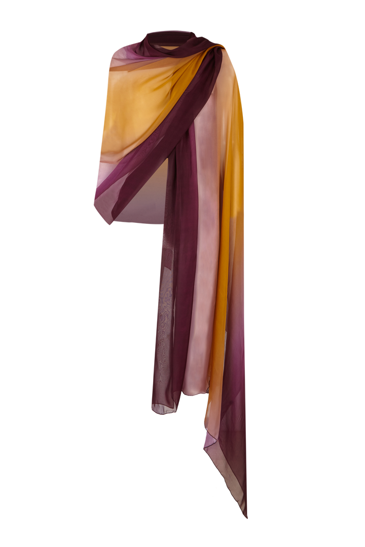 Chal Chiffon Malibu Morado - Curry