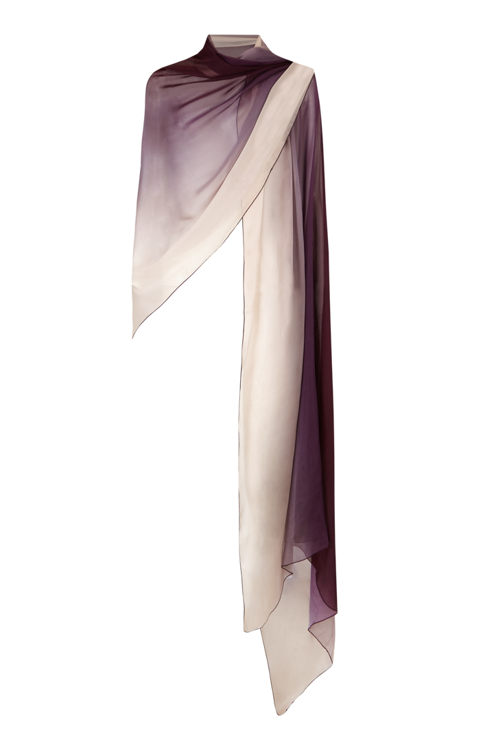 Chal Chiffon Malibu Morado -Blanco