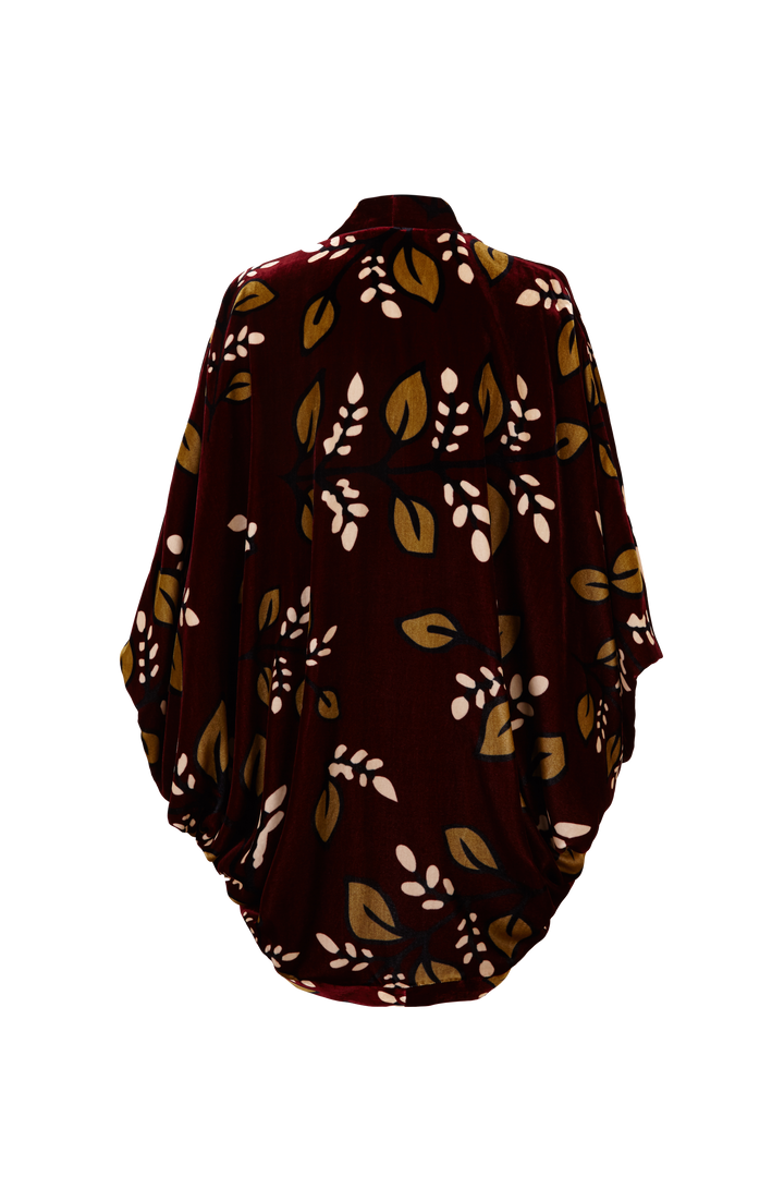 Kimono Nocturno Burgundy