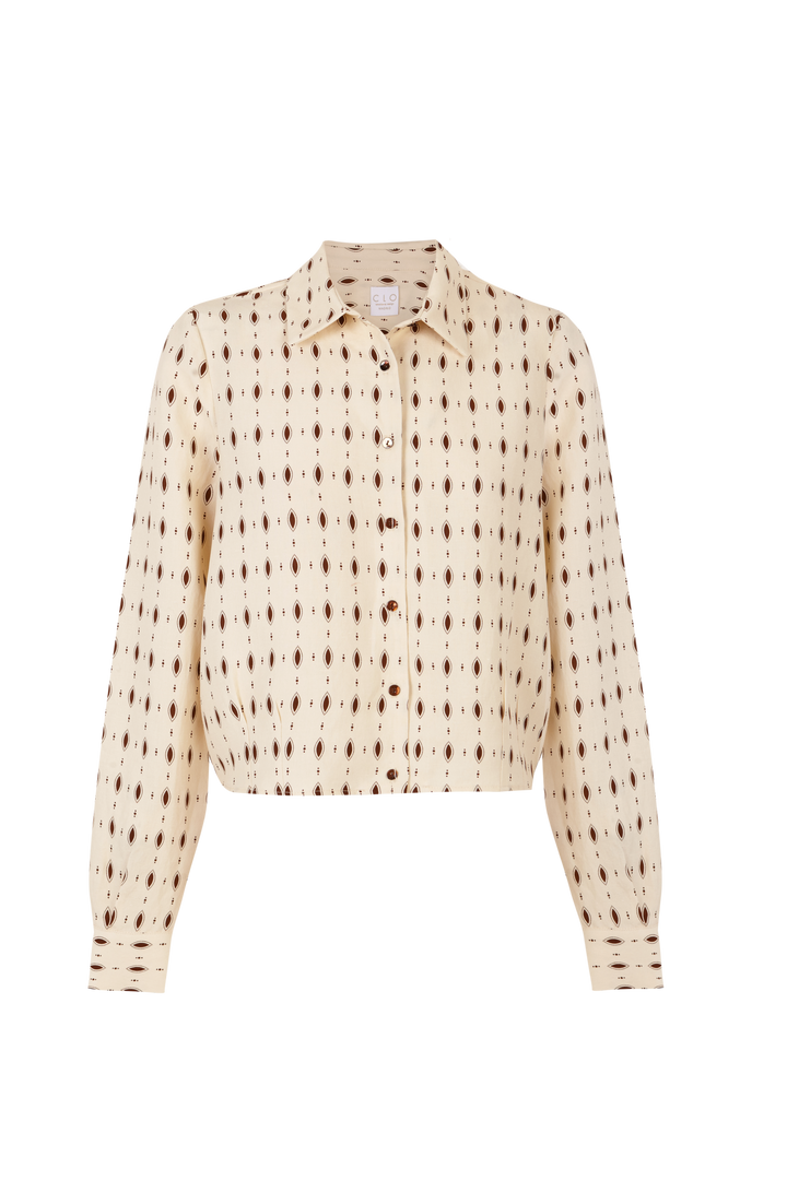 Camisa Nicola Ovalos Beige