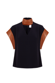 Top Isabella Navy Cognac