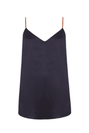 Inés B Black Silk Top