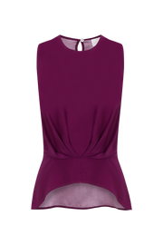 Amaya Purple Silk Top