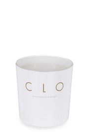 Vela blanca 3 mechas de Peonía y Talco