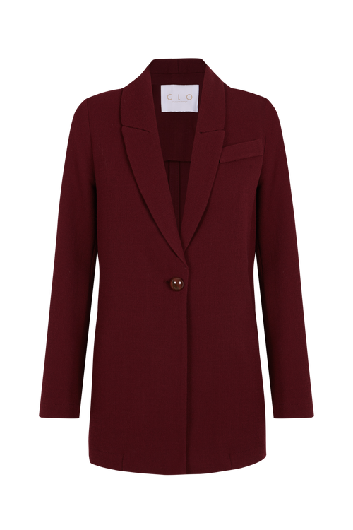 Blazer Inesa Lana Burdeos