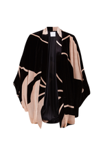 Cargar imagen en el visor de la Galería, Kimono Orquídea Velvet B&amp;W
