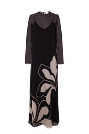 Claire Dress Orquídea B&W