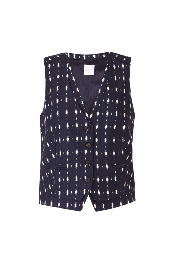 Chaleco Bianca Ovalos Blue