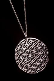 Flower of Life White Gold
