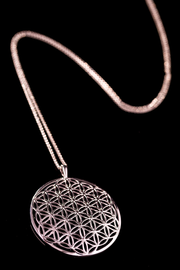 Flower of Life White Gold