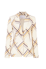 Cargar imagen en el visor de la Galería, Blazer Lauren Cuadros Malibu Beige
