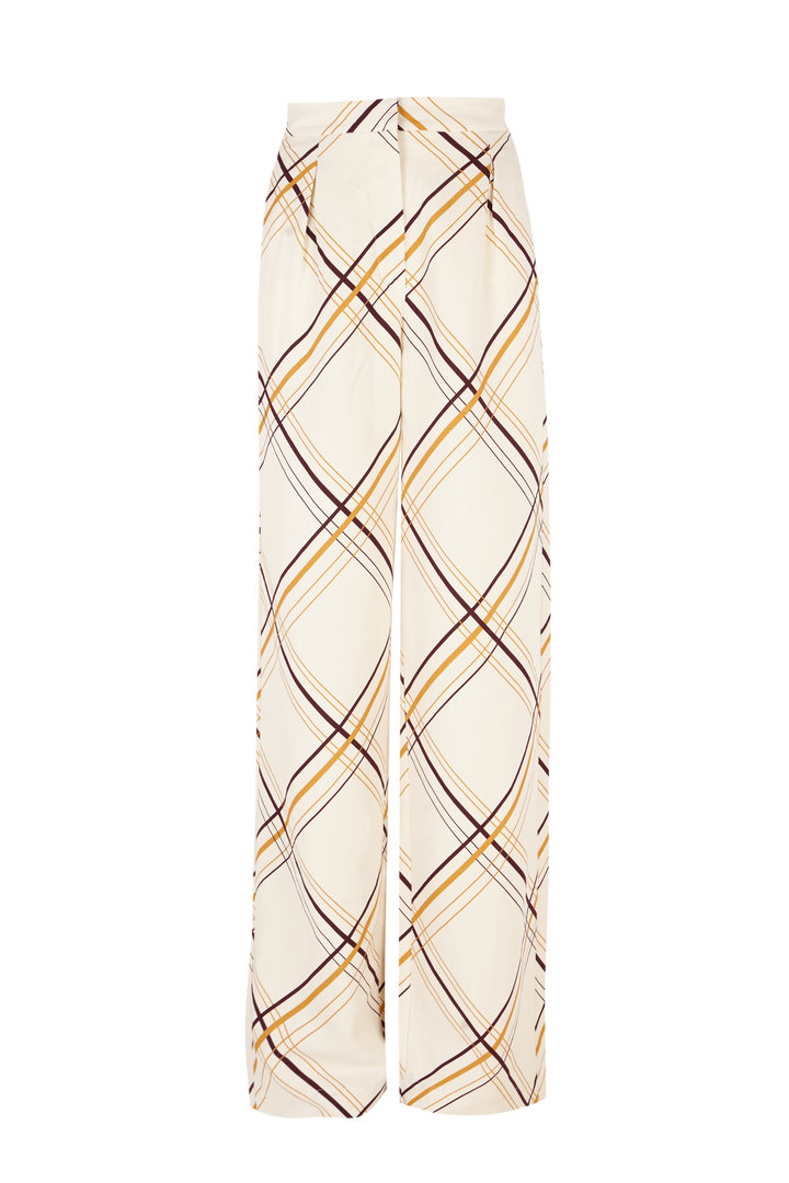 Pantalon Willy Cuadros Malibu Beige